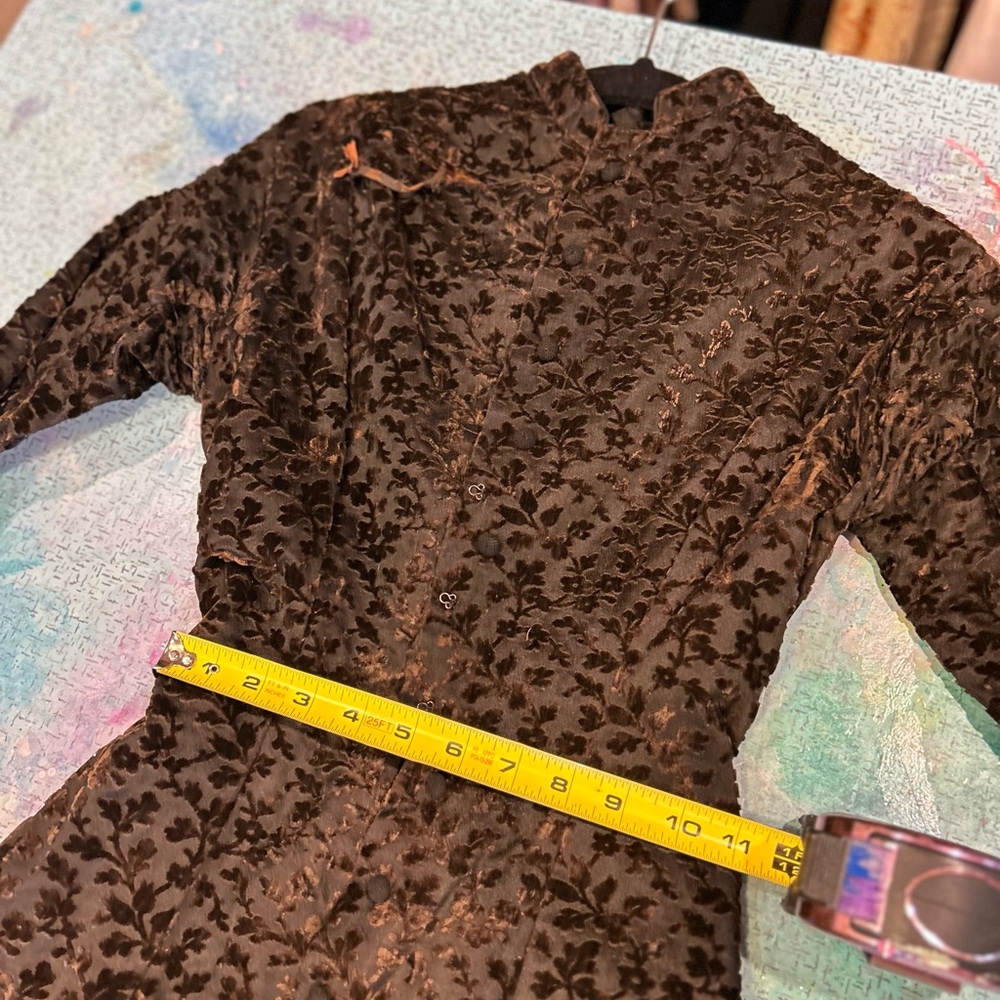 1900s Antique Velvet Dress - Picture 12 of 16